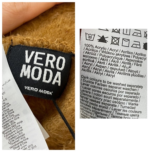 VERO MODA dark yellow infinity scarf - Picture 4 of 6